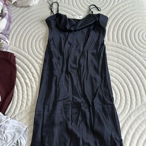 express midi cowl neck dress